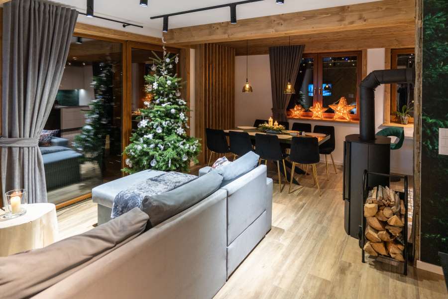 Zima w góralskiej  dolinie