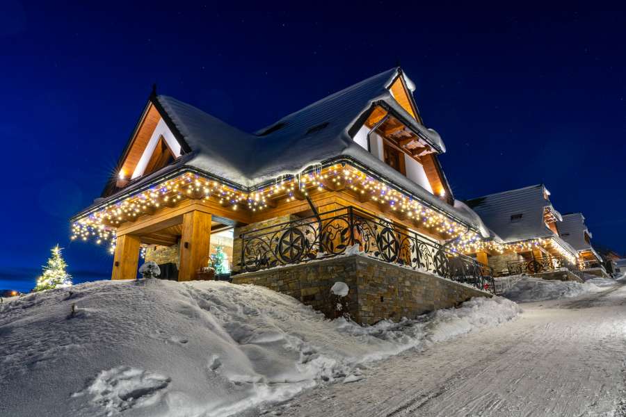 Zima w góralskiej  dolinie